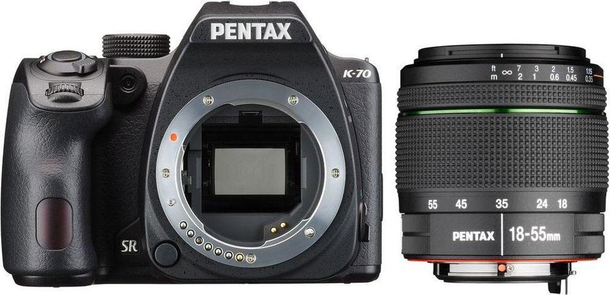 Pentax k70 18-50mm and 50-200mm kit digital camera and kmount lenses