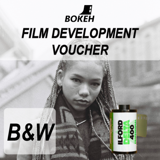 Black and white film development voucher
