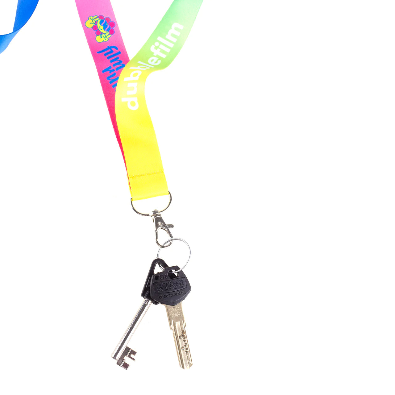 Dubblefilm neck strap with keys attached