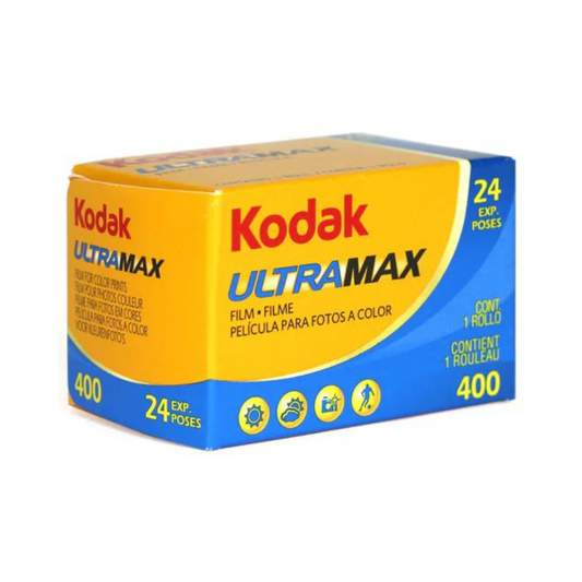 Kodak ultramax 400 35mm colour negative 24 exposure 35mm film box
