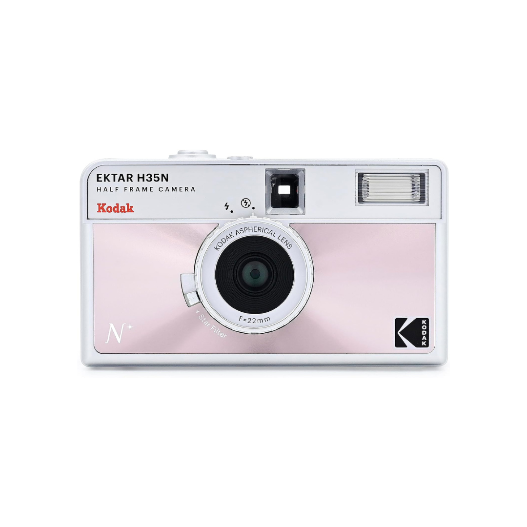 Kodak ektar h35n 35mm film half frame reusable camera in pink