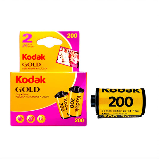Kodak gold 200 iso 2 pack 24 exposure film 35mm - bokeh cameras Ireland