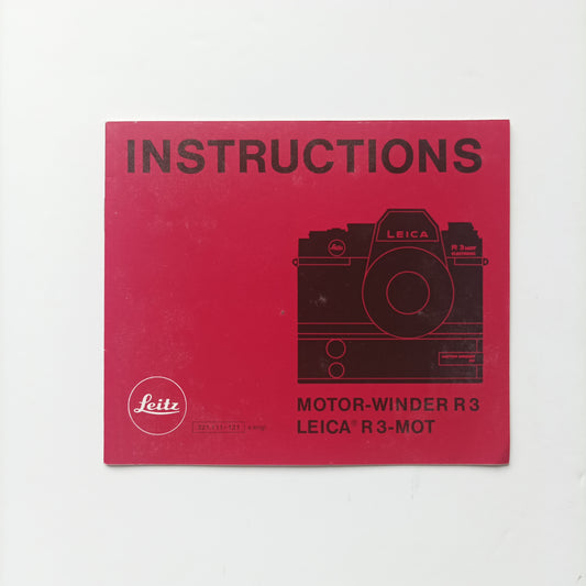 Leica motor winder r3 instructions