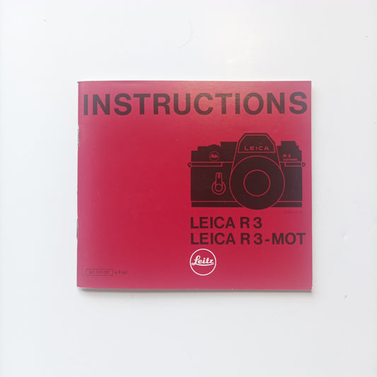 Leica r3 mot instruction manual