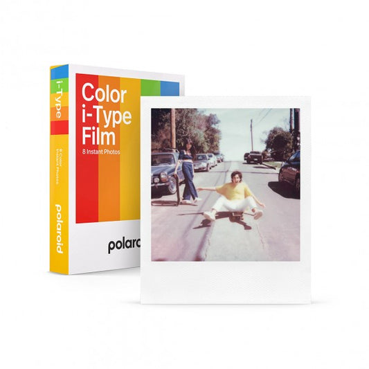 Polaroid color i-type 8 photo instant film pack - bokeh cameras ireland