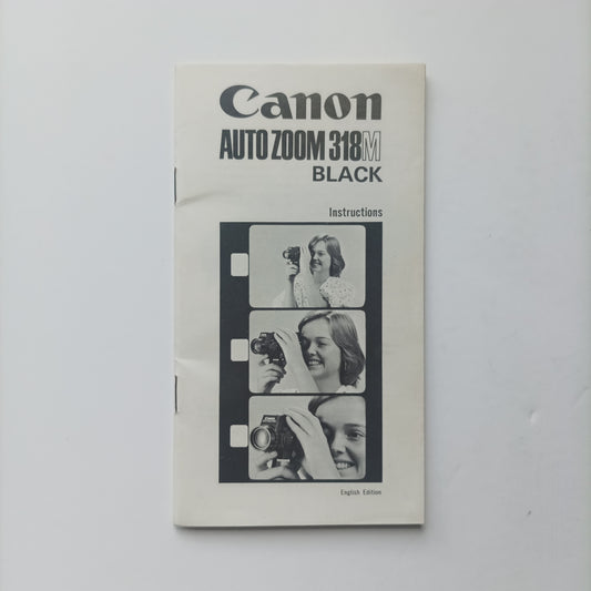 canon auto zoom 318m black instruction manual