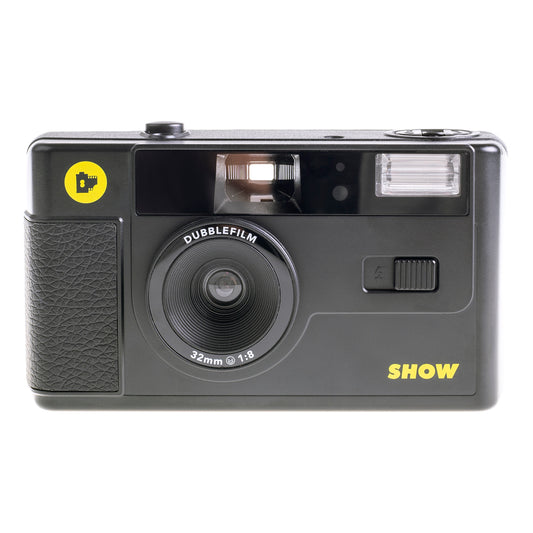 dubblefilm show black 35mm reusable film camera