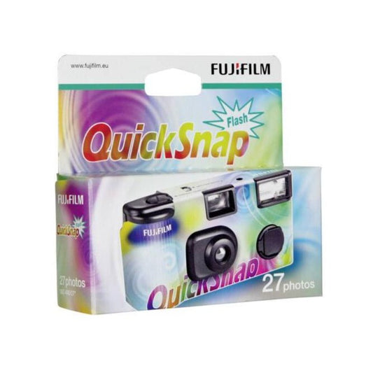 Fujifilm quicksnap disposable film camera in its box