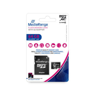 Media range 32gb micro sd card