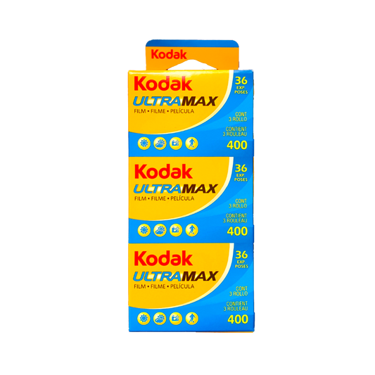 kodak ultramax 400 3 pack 36 exposures box