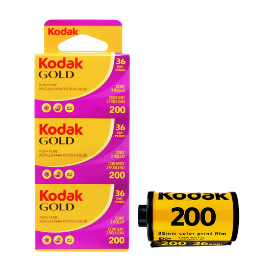 Kodak gold 3 pack 36exp 200iso 35mm film